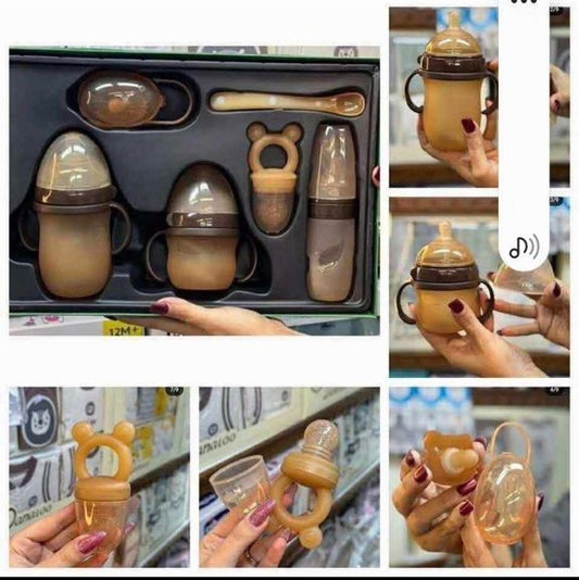 Coffret d’alimentation bébé en silicone – pratique et complet