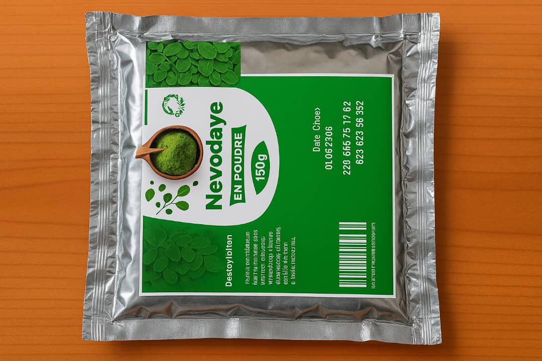 Poudre de Moringa 100% Naturelle – Énergie, Immunité & Bien-être